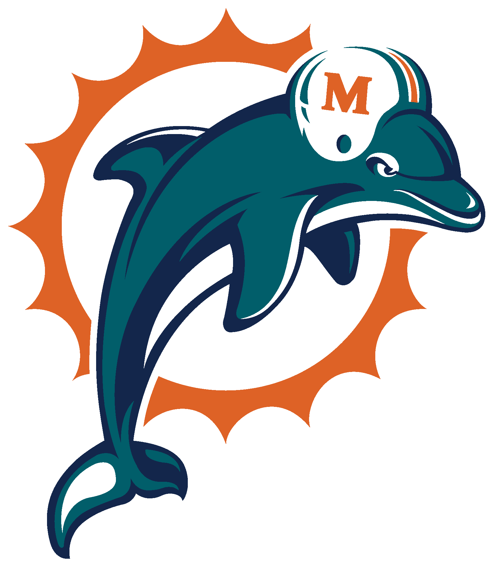 Miami Dolphins  New Logo Vector Logo